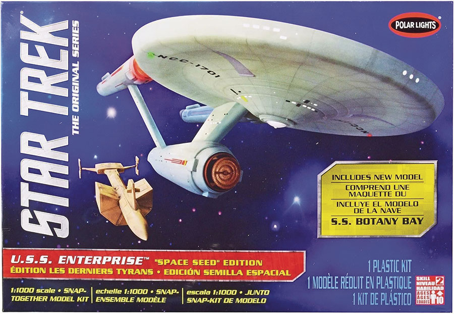 Star Trek The Original Series USS Enterprise (Space Seed Edition) Snap Model Kit