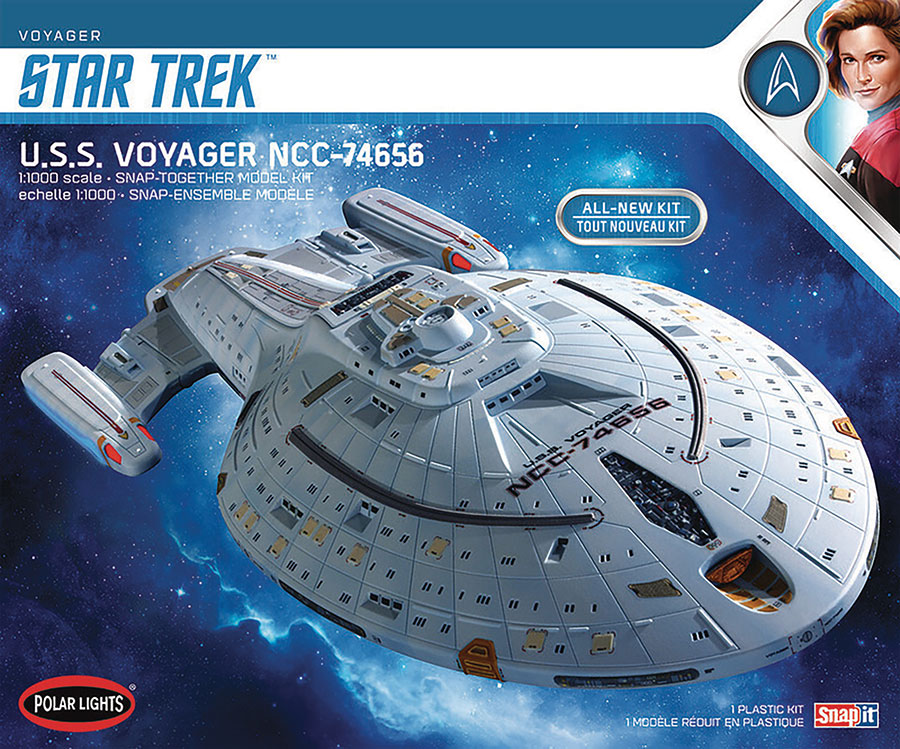 Star Trek USS Voyager 1/1000 Scale Snap Model Kit