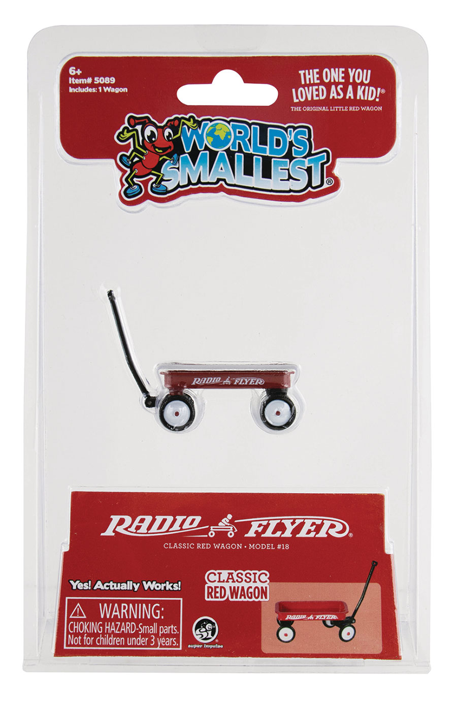 Worlds Smallest Radio Flyer Classic Red Wagon Toy