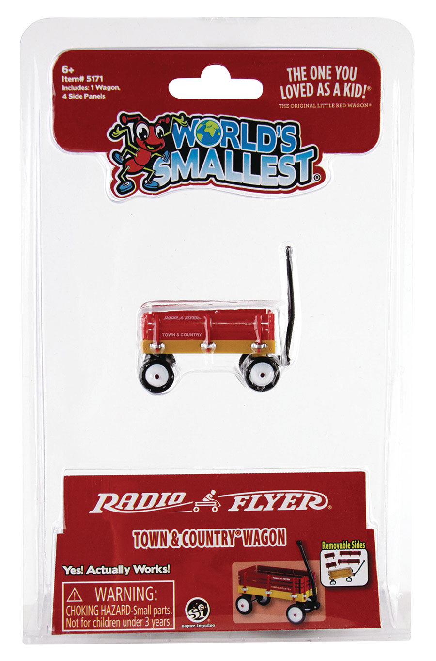 Worlds Smallest Radio Flyer Town & Country Wagon Toy