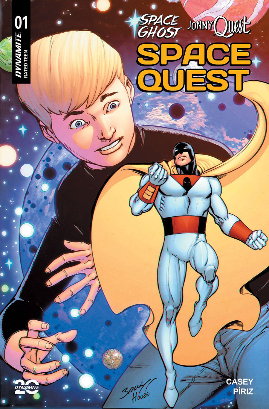Space Ghost Jonny Quest SpaceQuest #1 Cover K Incentive Mark Bagley Variant Cover