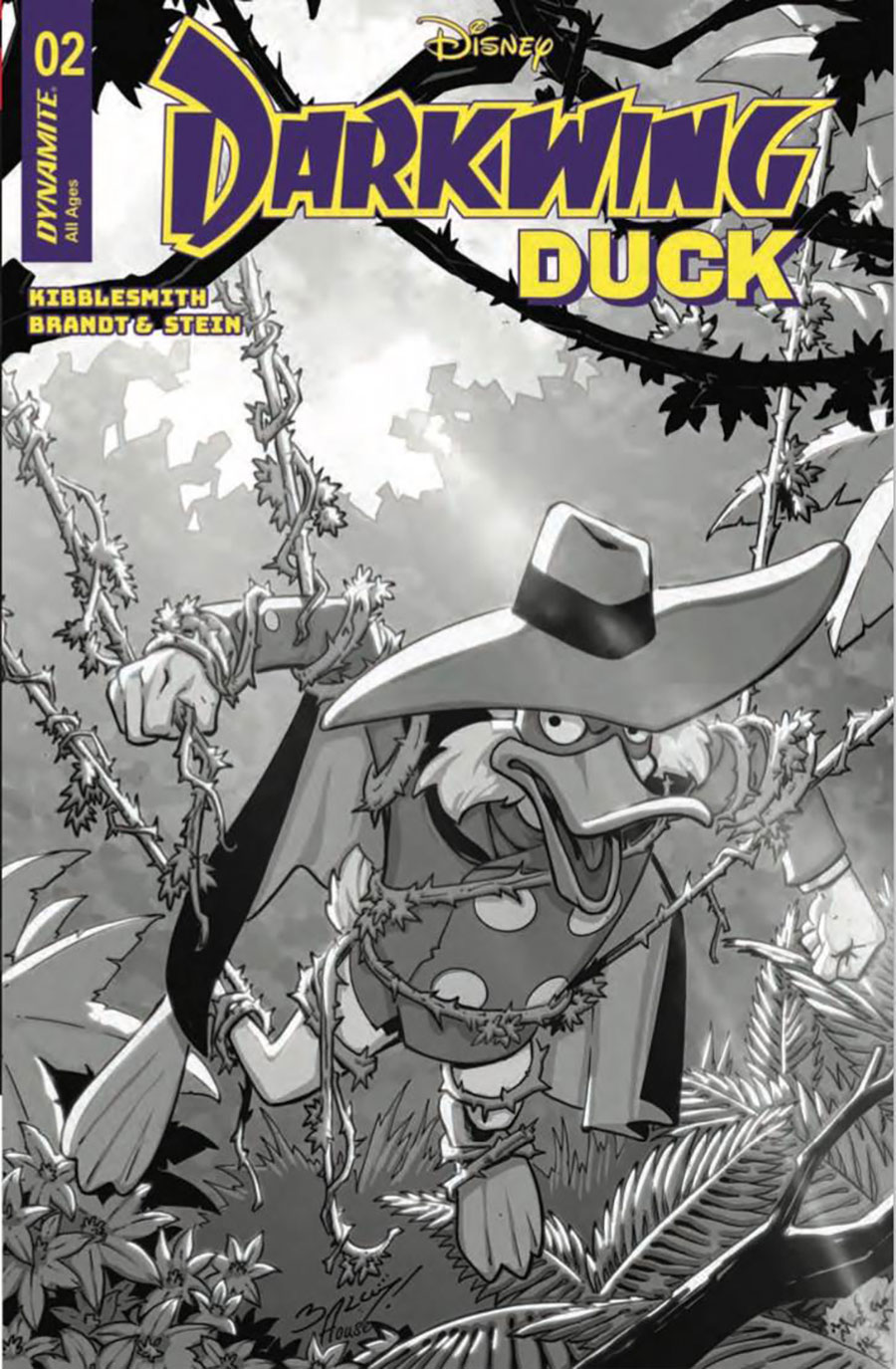 Darkwing Duck Vol 4 #2 Cover I Incentive Mark Bagley Line Art Cover
