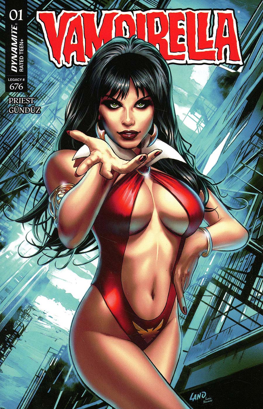 Vampirella Vol 9 #1 Cover F Variant Greg Land Foil Cover