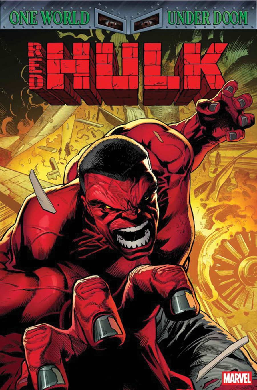 Red Hulk #1 Cover M DF Signed By Benjamin Percy