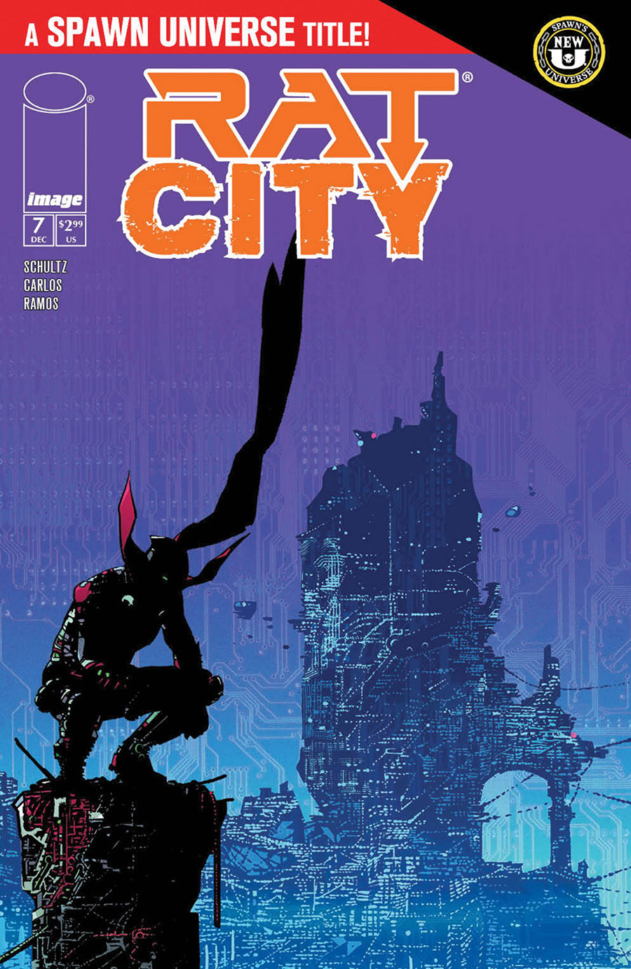 Rat City #7 Cover D 2nd Ptg DF Variant Cover Signed By Erica Schultz (Spawn Universe)