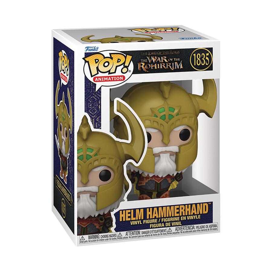 POP Animation Lord Of The Rings War Of The Rohirrim Series 1 Helm Hammerhand Vinyl Figure