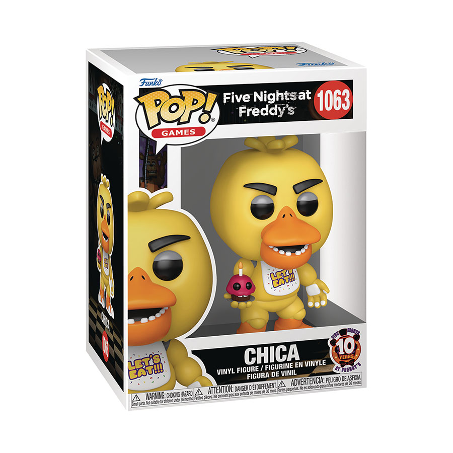 POP Games Five Nights At Freddys 10 Year Anniversary Chica Vinyl Figure