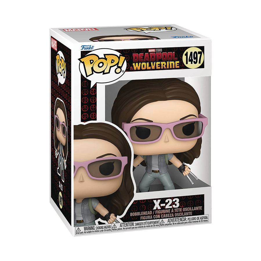 POP Marvel Deadpool & Wolverine X-23 With Sunglasses Vinyl Bobble Head