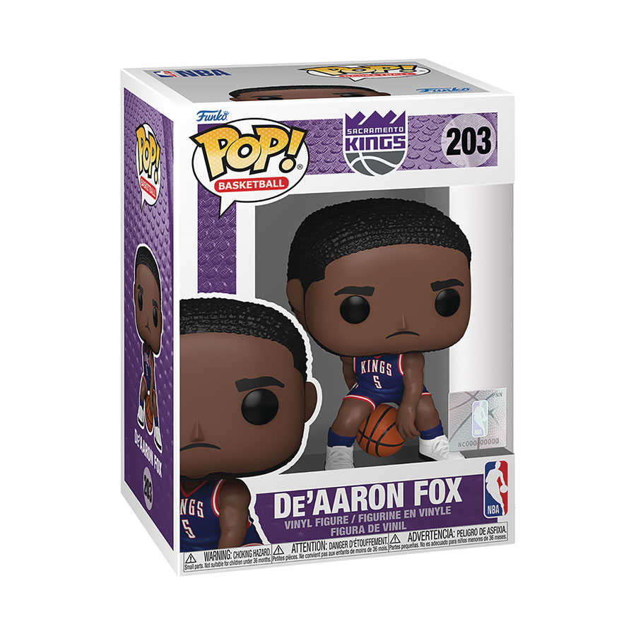 POP NBA Kings De Aaron Fox Vinyl Figure