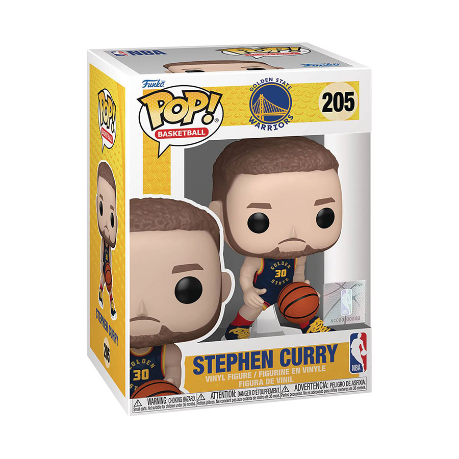POP NBA Warriors Stephen Curry 2024 City Edition Uniform Vinyl Figure