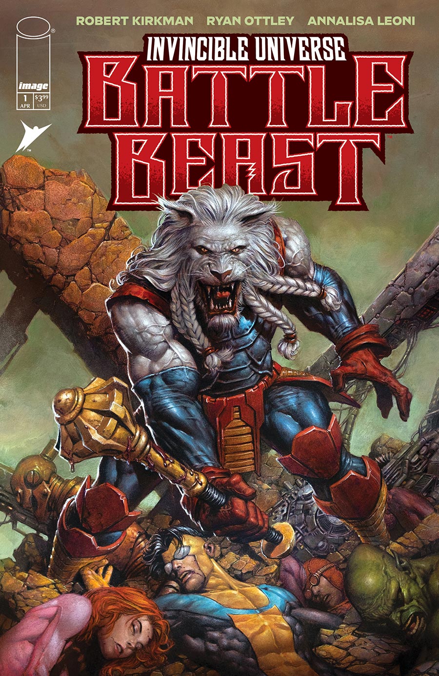Invincible Universe Battle Beast #1 Cover B Variant Davd Finch Cover