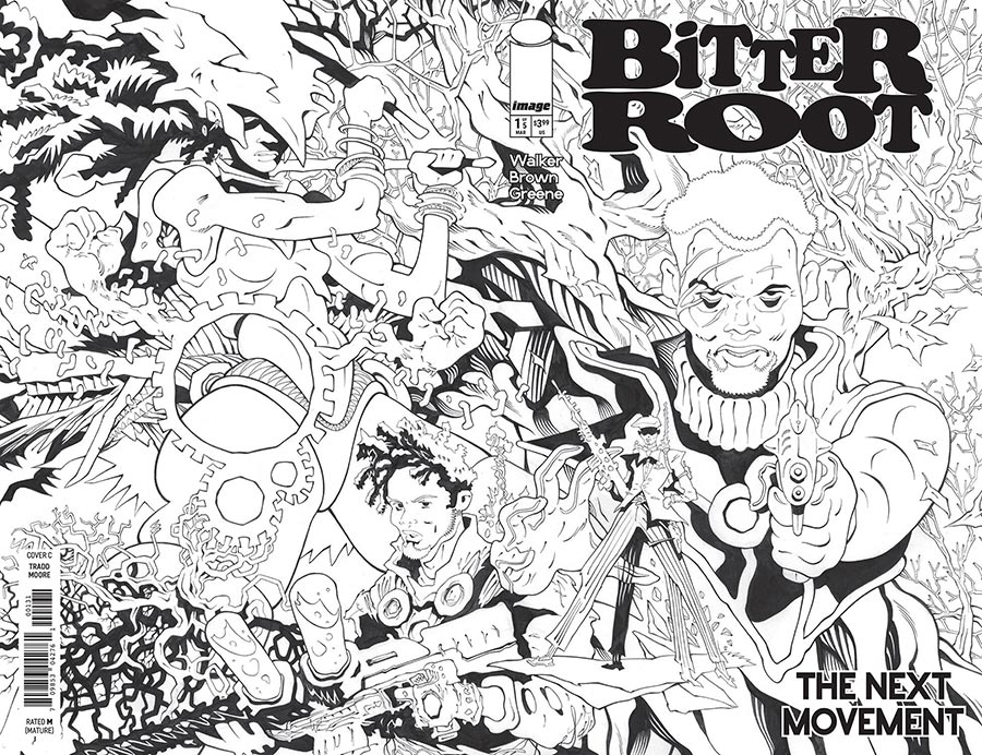 Bitter Root The Next Movement #1 Cover C Incentive Tradd Moore Wraparound Raw Art Cover