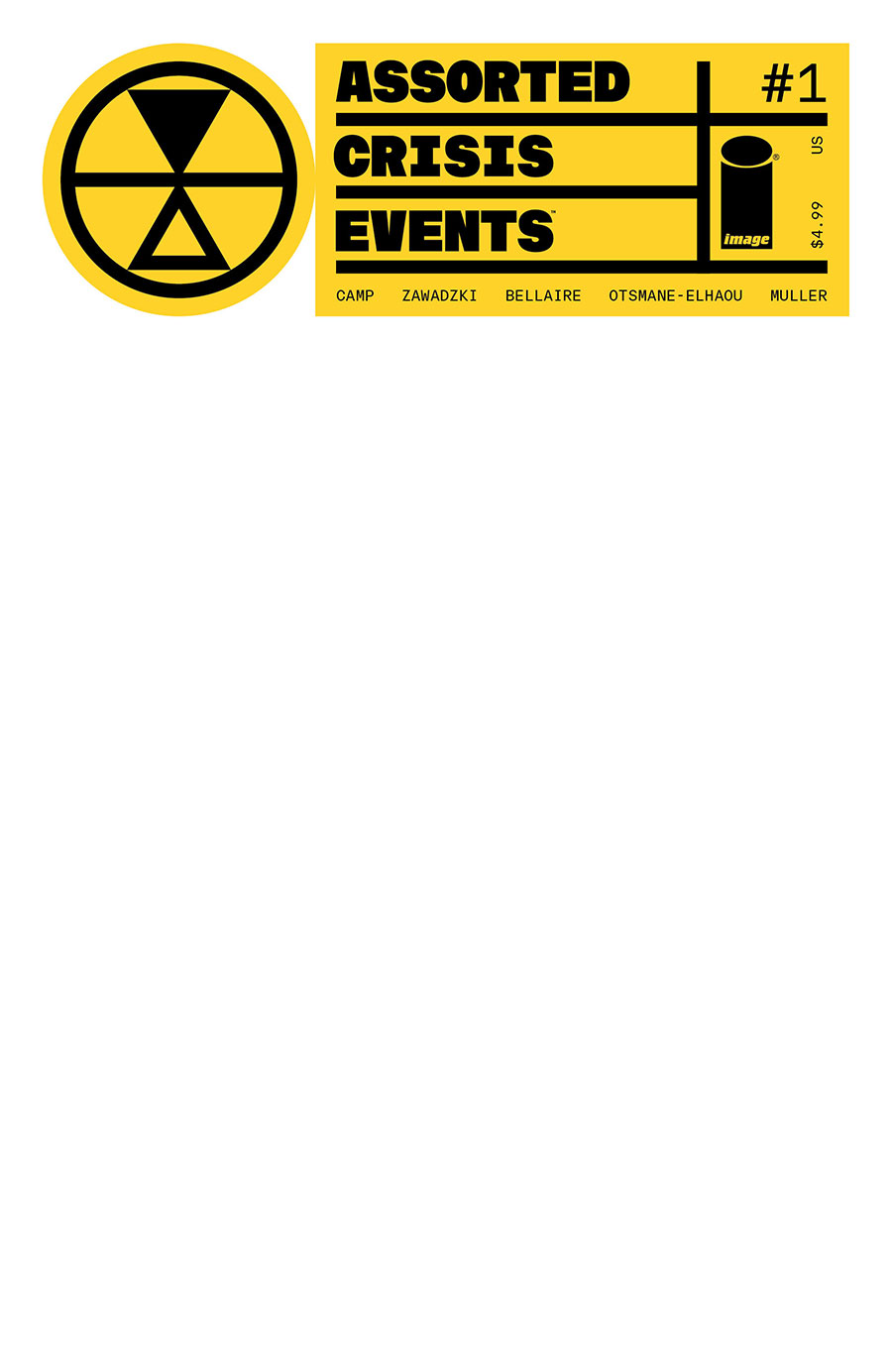 Assorted Crisis Events #1 Cover D Variant Blank Cover