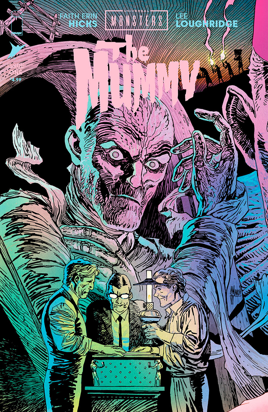 Universal Monsters The Mummy #1 Cover C Incentive Guillem March Connecting Variant Cover