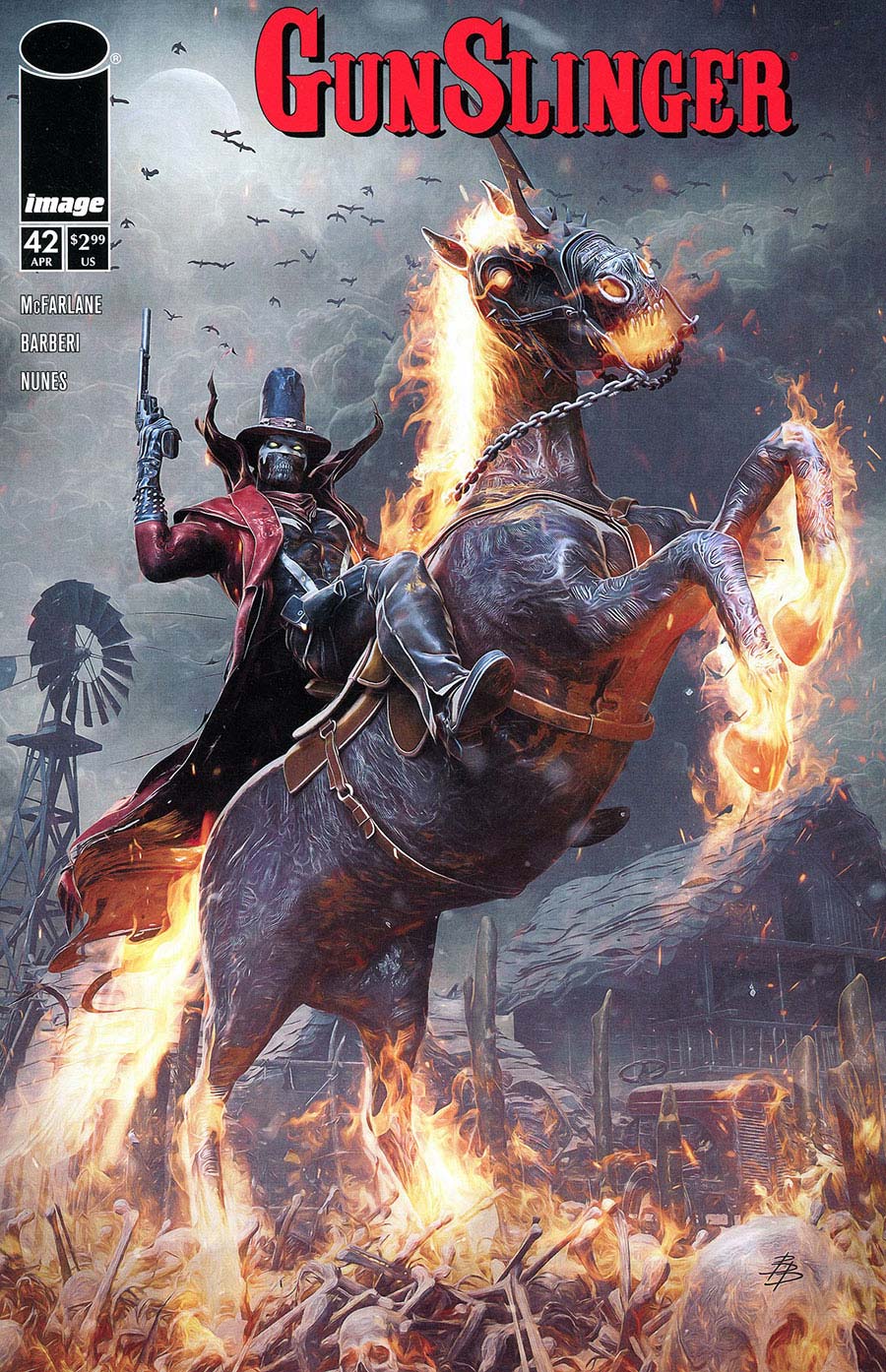 Gunslinger Spawn #42 Cover A Regular Bjorn Barends Cover