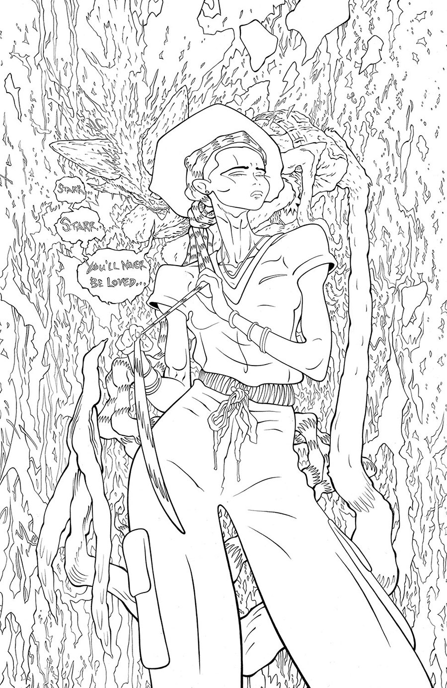 Lucky Devils #3 Cover C Incentive Tradd Moore Black & White Foil Virgin Cover