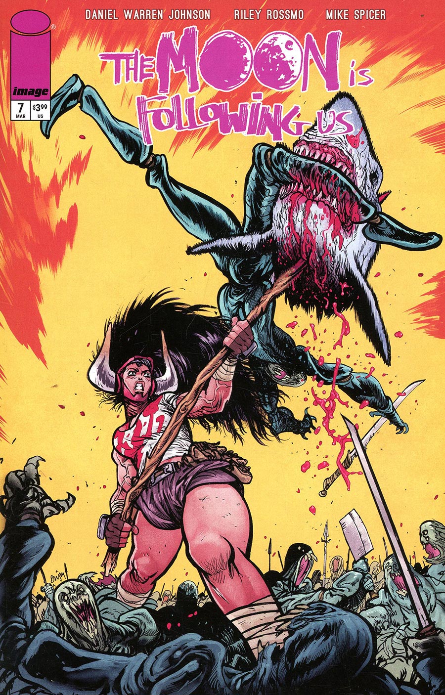 The Moon Is Following Us #7 Cover B Variant Daniel Warren Johnson & Mike Spicer Cover