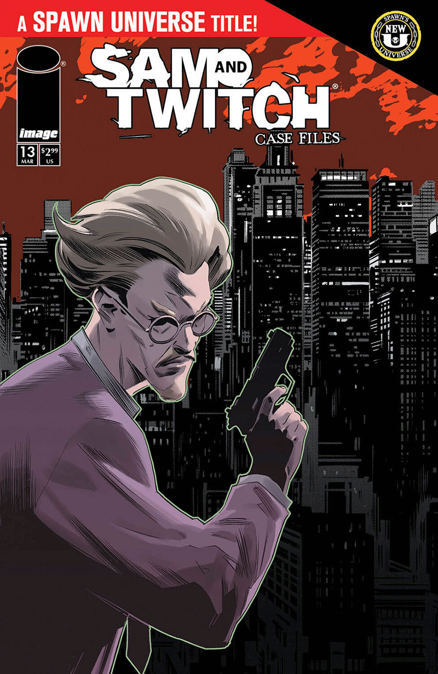 Sam And Twitch Case Files #13 Cover B Variant Marco Failla Connecting Twitch Cover (Spawn Universe)