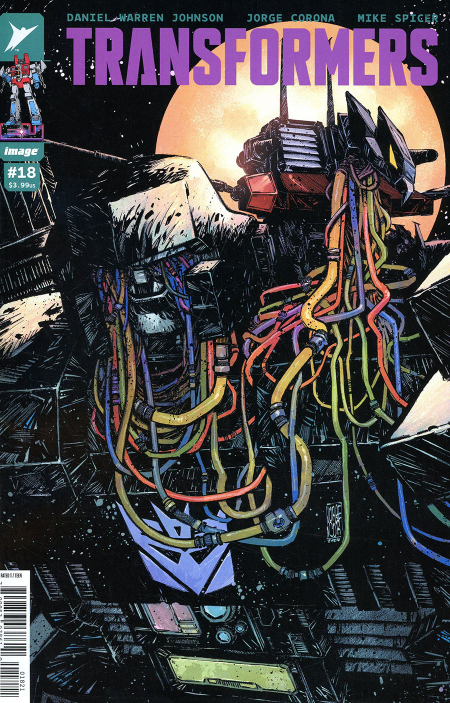 Transformers Vol 5 #18 Cover B Variant Jorge Corona & Mike Spicer Cover