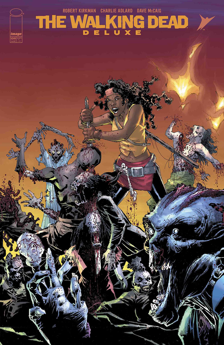 Walking Dead Deluxe #109 Cover C Variant Whilce Portacio & Alex Sinclair Connecting Cover