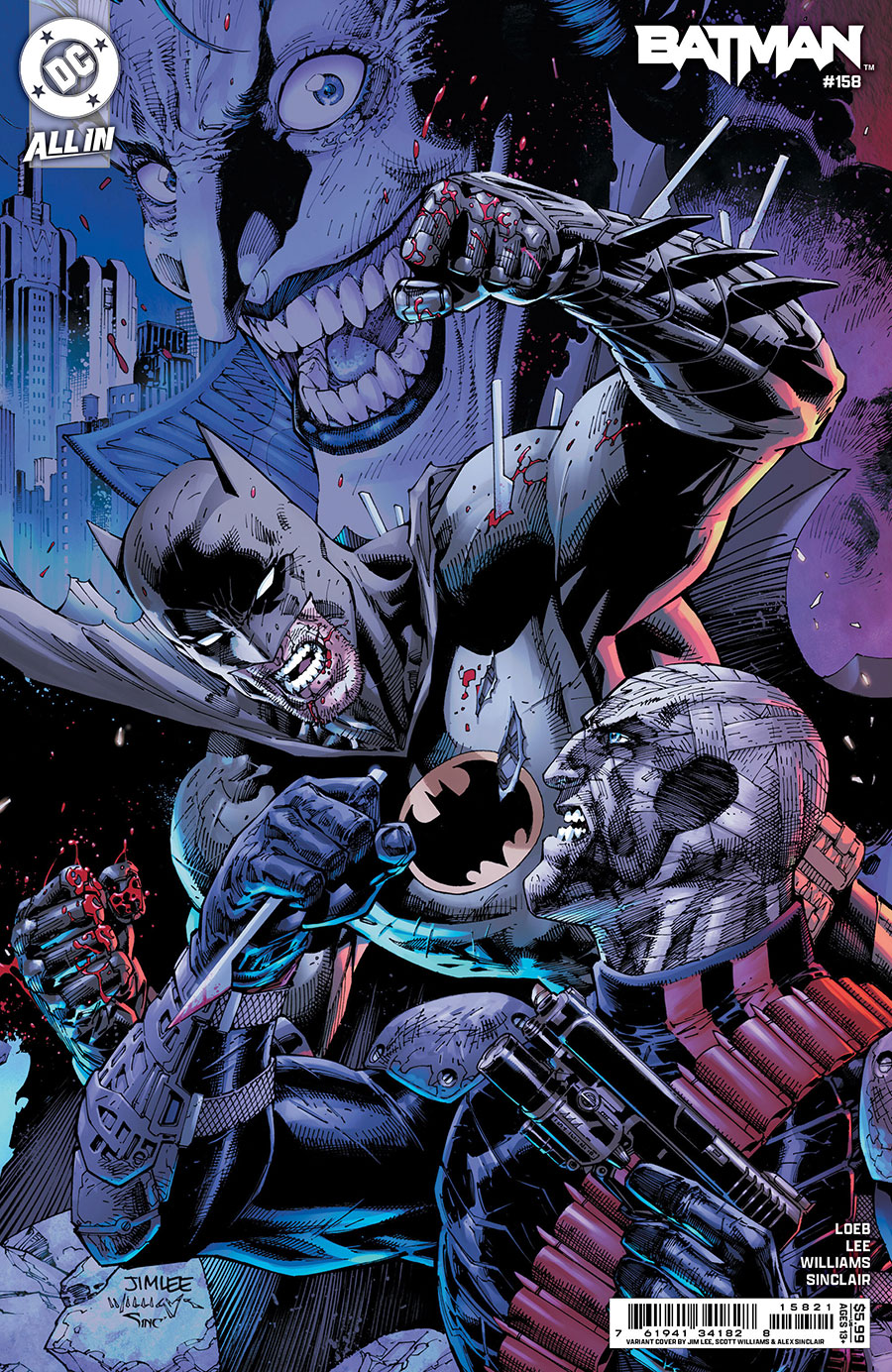 Batman Vol 3 #158 Cover B Variant Jim Lee & Scott Williams Connecting Card Stock Cover (1 Of 2)(DC All In)(Hush 2 Part 1)