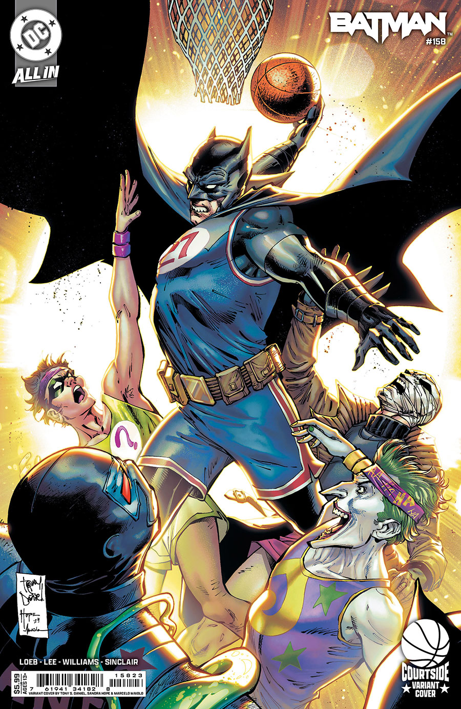 Batman Vol 3 #158 Cover G Variant Tony S Daniel Courtside Card Stock Cover (DC All In)(Hush 2 Part 1)