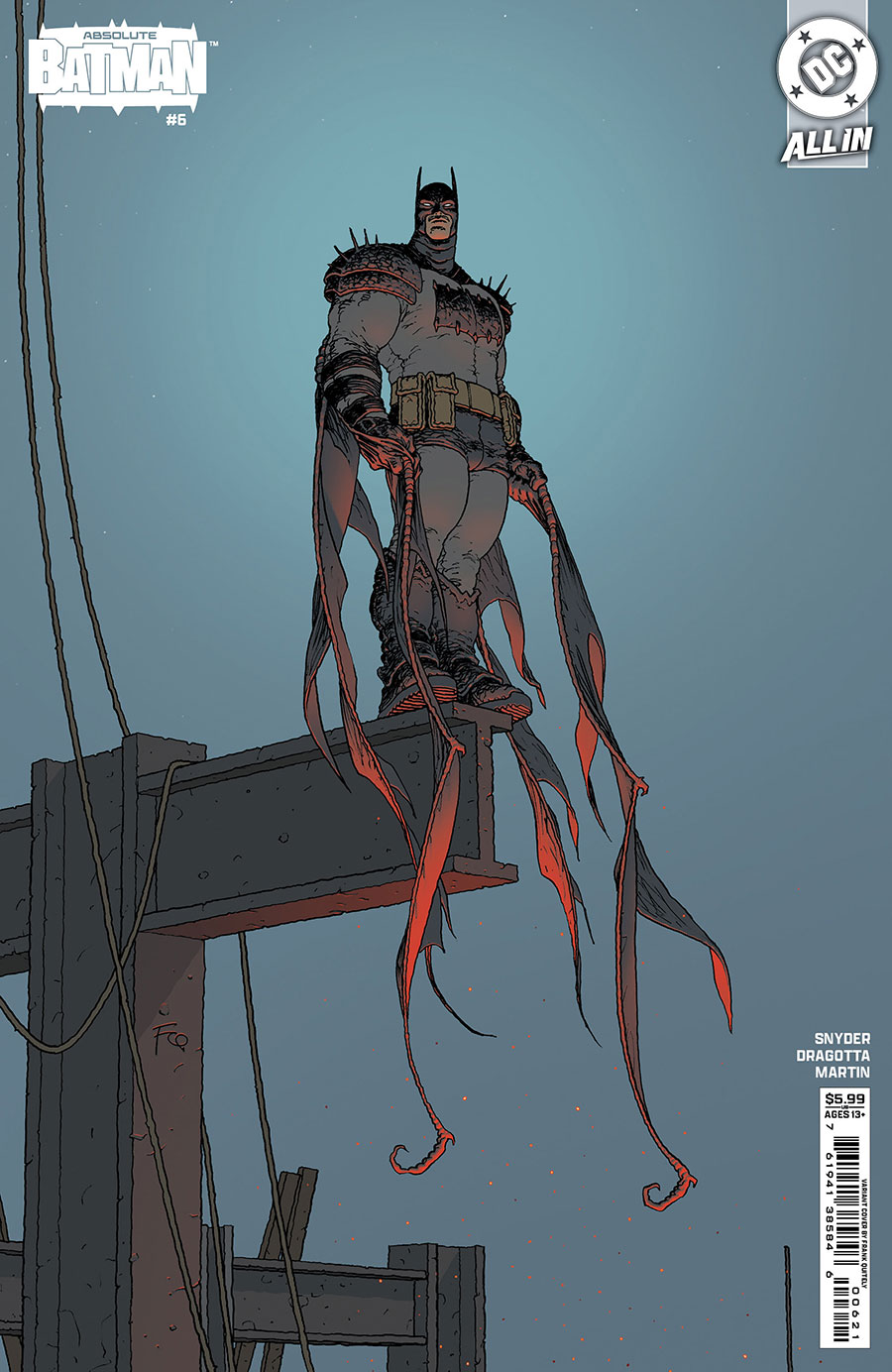 Absolute Batman #6 Cover B Variant Frank Quitely Card Stock Cover (DC All In)