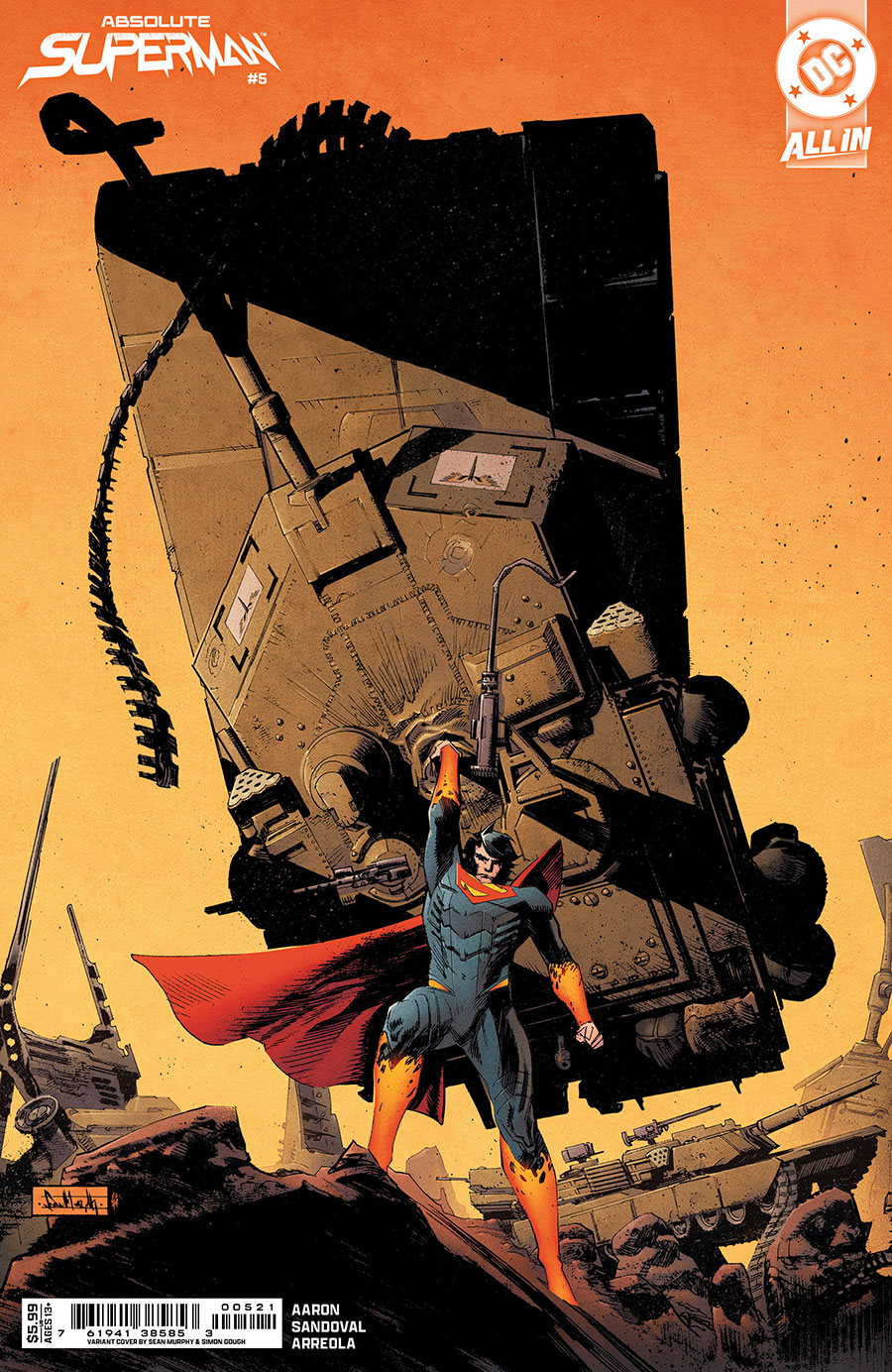 Absolute Superman #5 Cover B Variant Sean Gordon Murphy Card Stock Cover (DC All In)