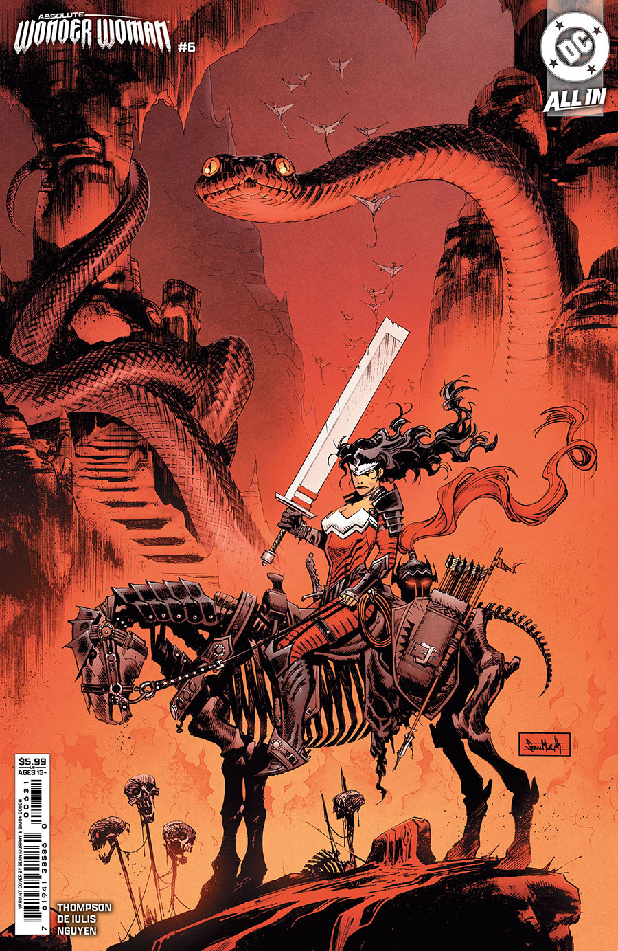 Absolute Wonder Woman #6 Cover B Variant Sean Gordon Murphy Card Stock Cover (DC All In)