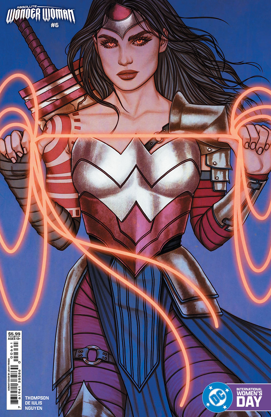 Absolute Wonder Woman #6 Cover D Variant Jenny Frison International Womens Day Wonder Woman Card Stock Cover (DC All In)