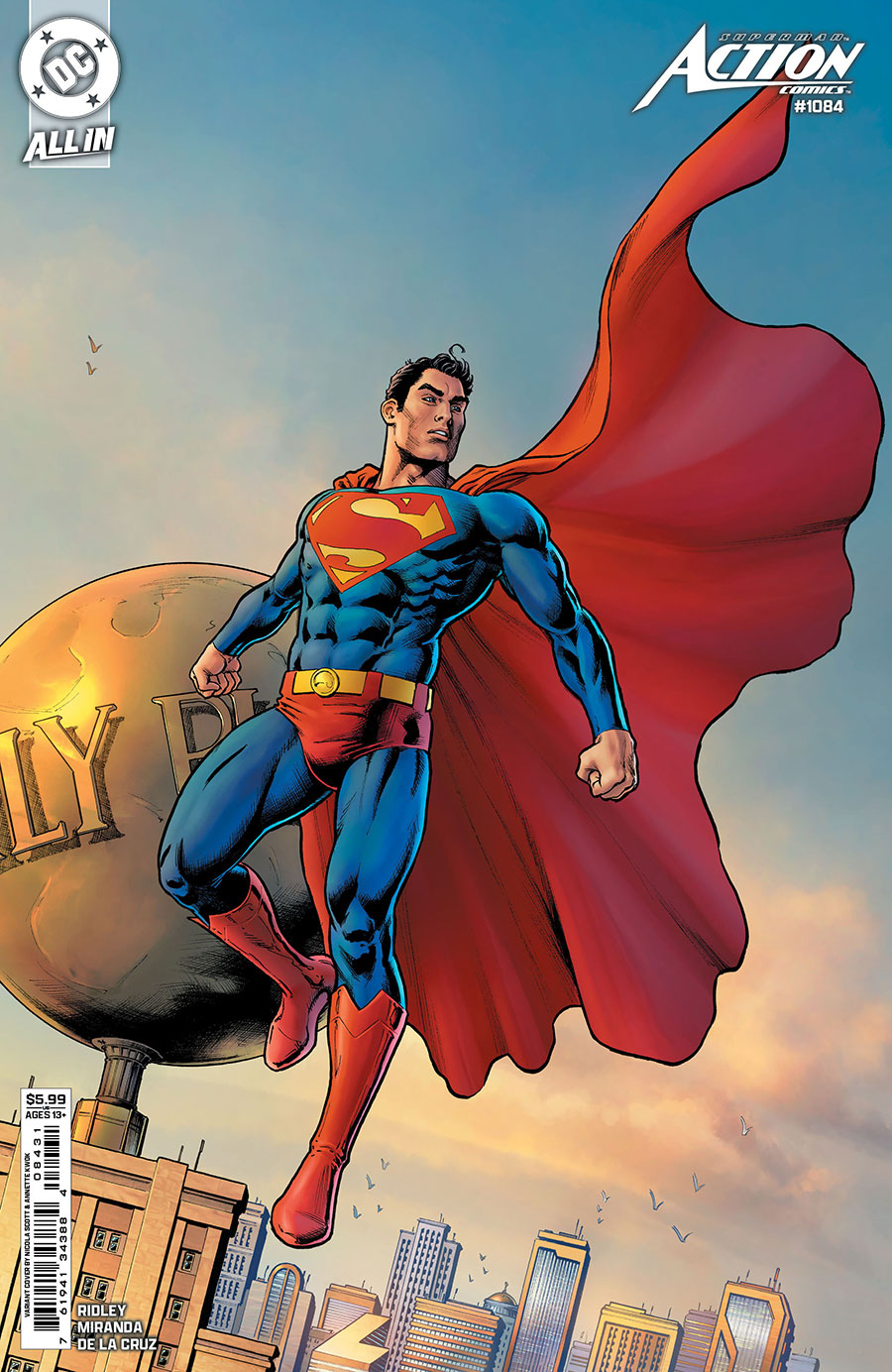 Action Comics Vol 2 #1084 Cover C Variant Nicola Scott Card Stock Cover (DC All In)