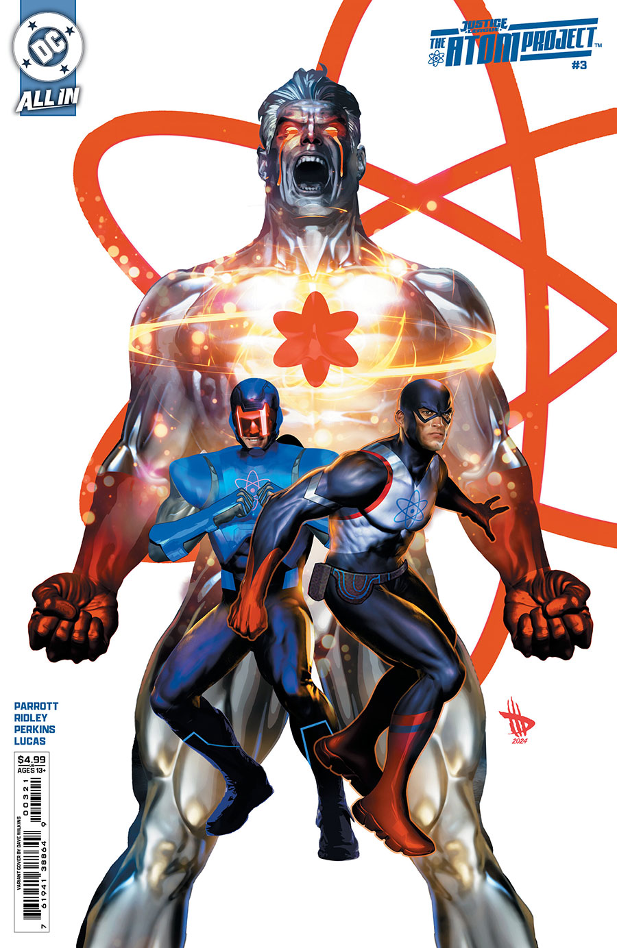 Justice League The Atom Project #3 Cover B Variant Dave Wilkins Card Stock Cover (DC All In)