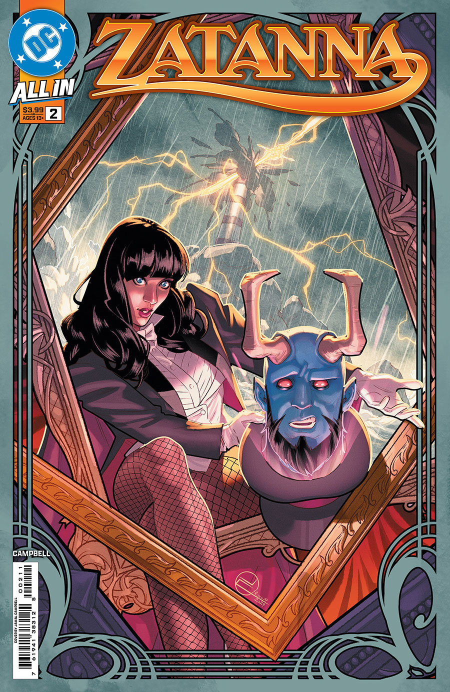 Zatanna Vol 3 #2 Cover A Regular Jamal Campbell Cover (DC All In)