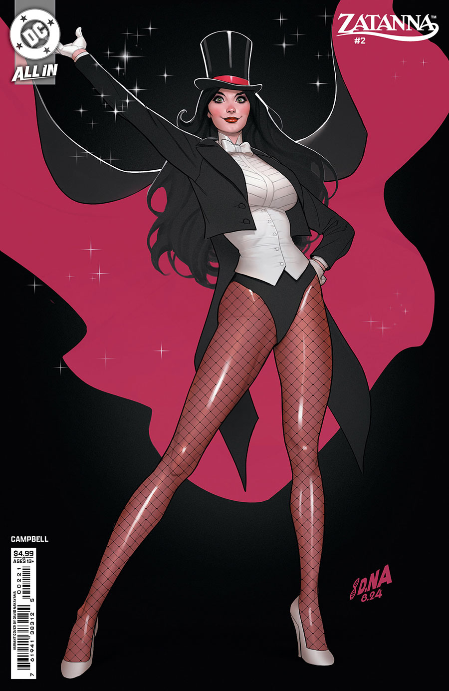 Zatanna Vol 3 #2 Cover B Variant David Nakayama Card Stock Cover (DC All In)
