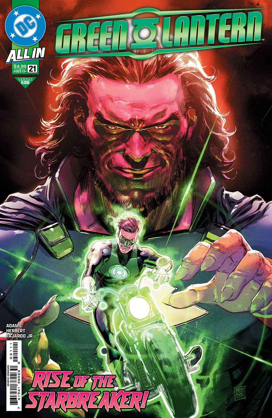 Green Lantern Vol 8 #21 Cover A Regular Xermanico Cover (DC All In)