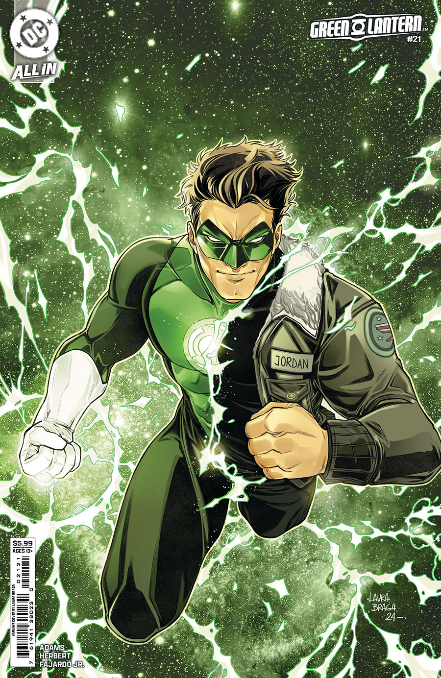 Green Lantern Vol 8 #21 Cover C Variant Laura Braga Card Stock Cover (DC All In)