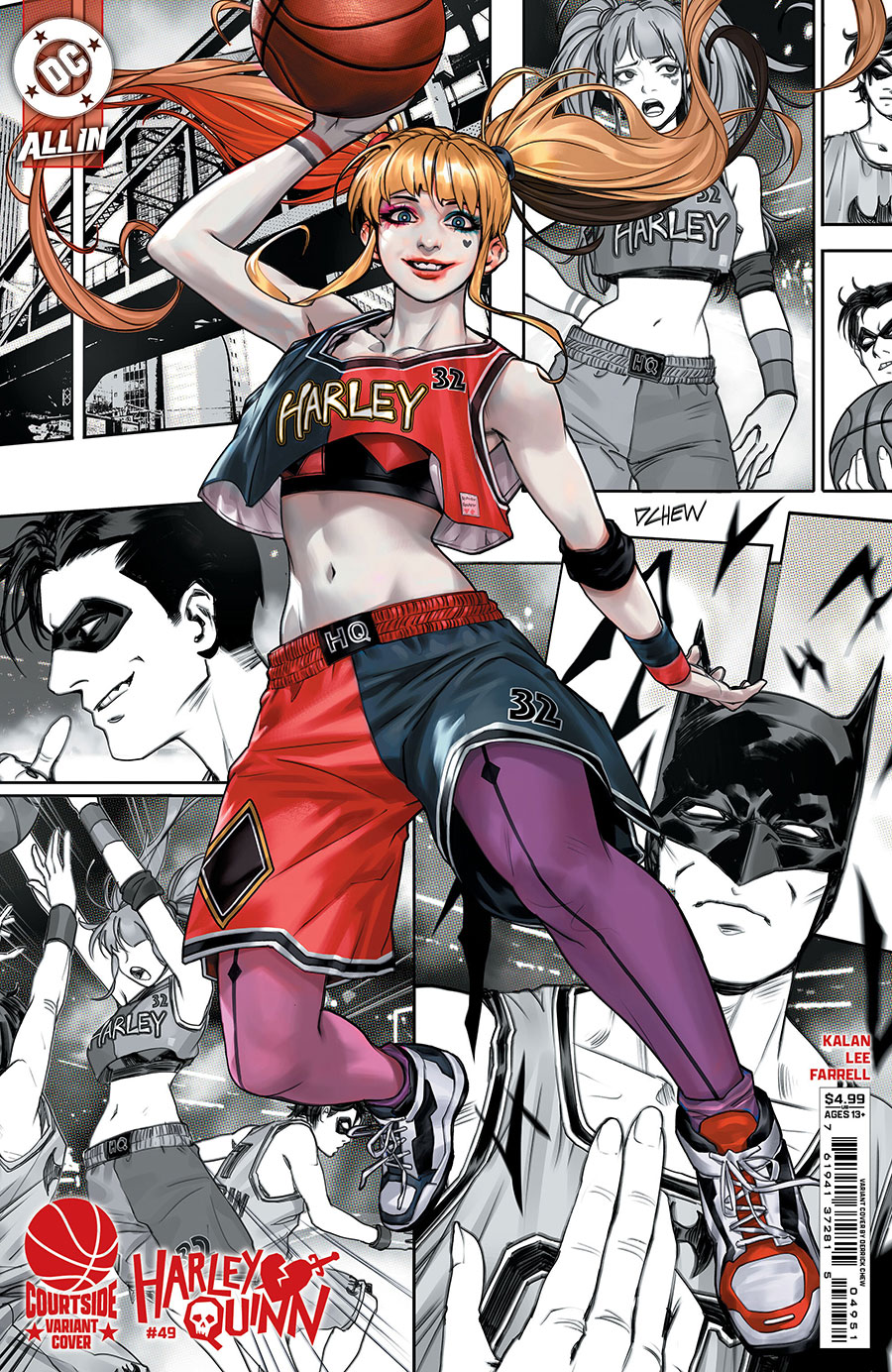 Harley Quinn Vol 4 #49 Cover D Variant Derrick Chew Courtside Card Stock Cover (DC All In)
