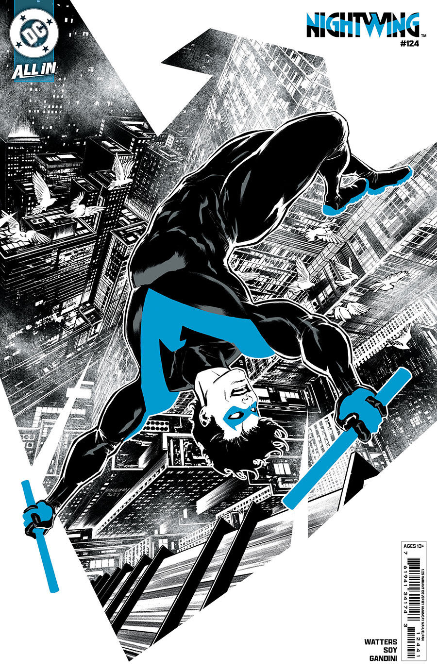 Nightwing Vol 4 #124 Cover E Incentive Amancay Nahuelpan Card Stock Variant Cover (DC All In)