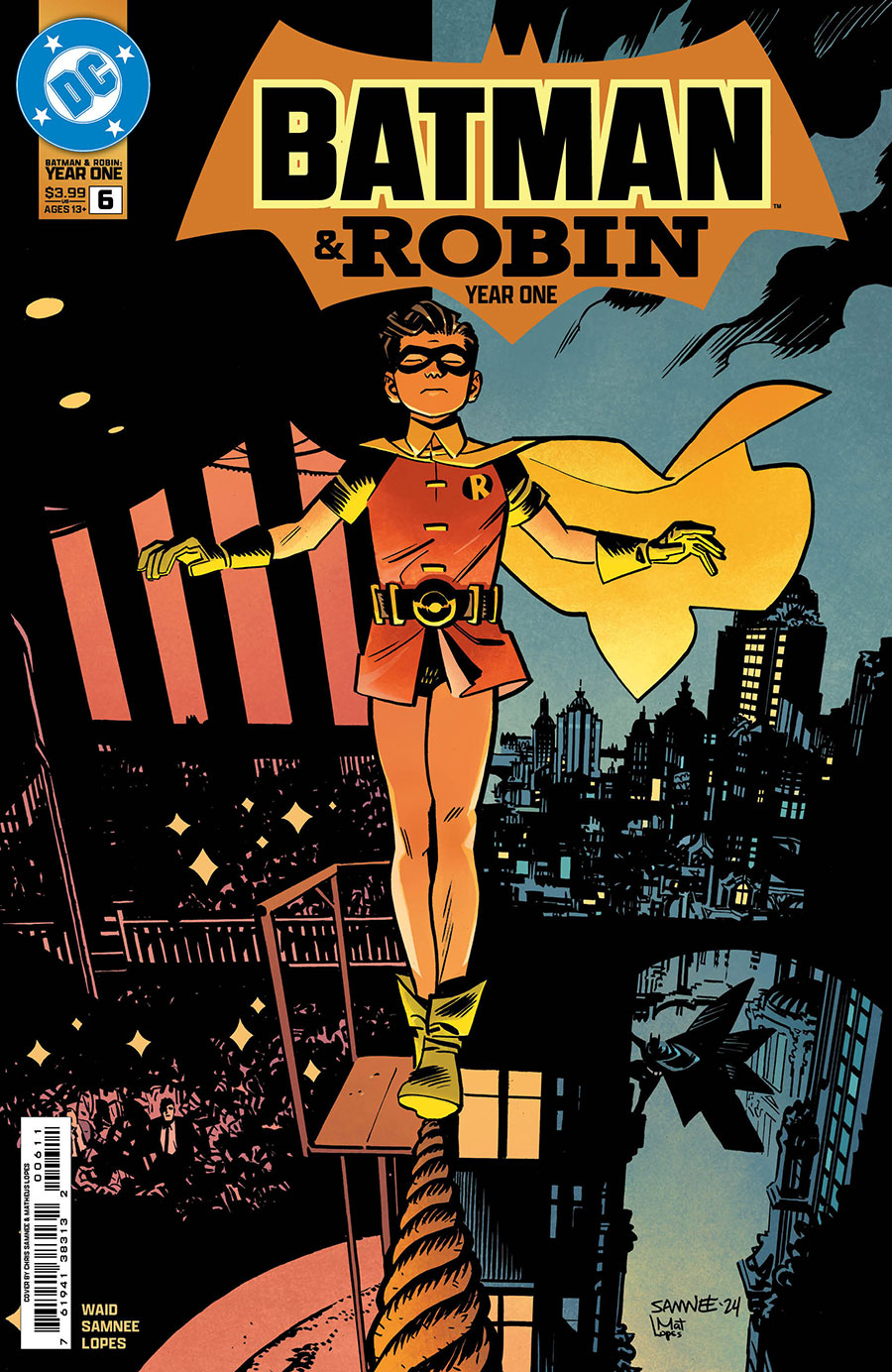 Batman And Robin Year One #6 Cover A Regular Chris Samnee Cover (DC All In)