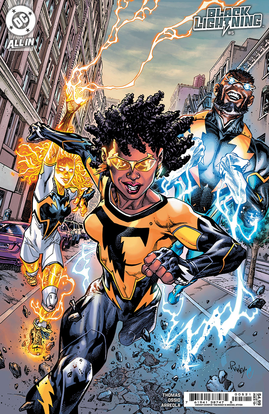 Black Lightning Vol 3 #5 Cover B Variant Tom Raney Card Stock Cover (DC All In)