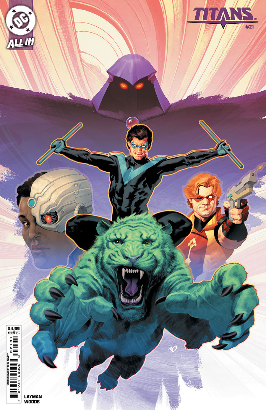 Titans Vol 4 #21 Cover B Variant Ariel Olivetti Card Stock Cover (DC All In)