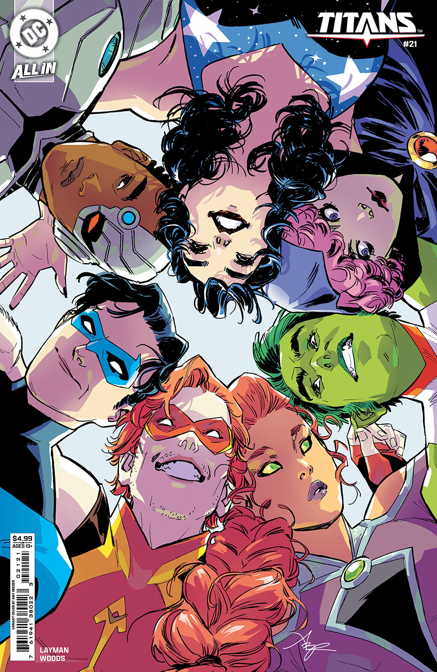 Titans Vol 4 #21 Cover C Variant Amy Reeder Card Stock Cover (DC All In)