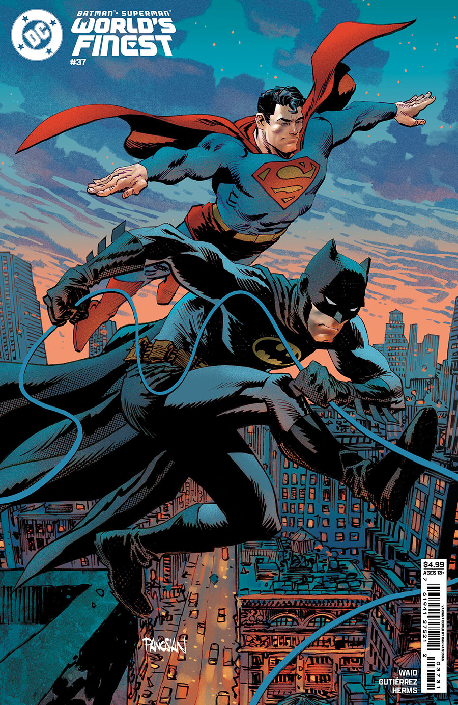 Batman Superman Worlds Finest #37 Cover B Variant Dan Panosian Card Stock Cover