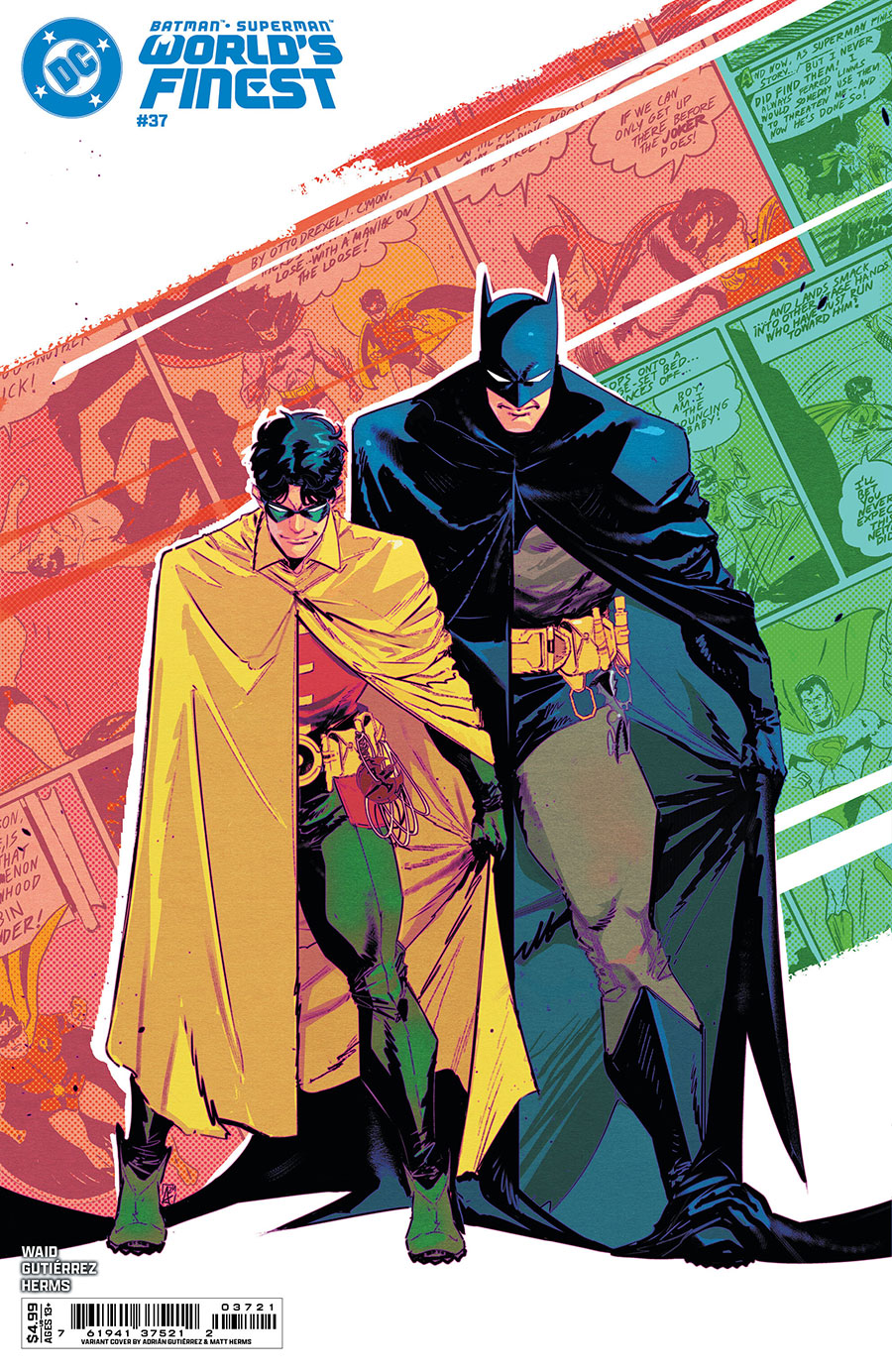 Batman Superman Worlds Finest #37 Cover C Variant Adrian Gutierrez Card Stock Cover