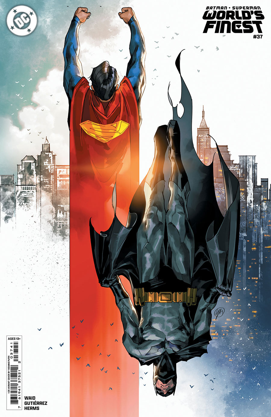 Batman Superman Worlds Finest #37 Cover E Incentive Yasmine Putri Card Stock Variant Cover