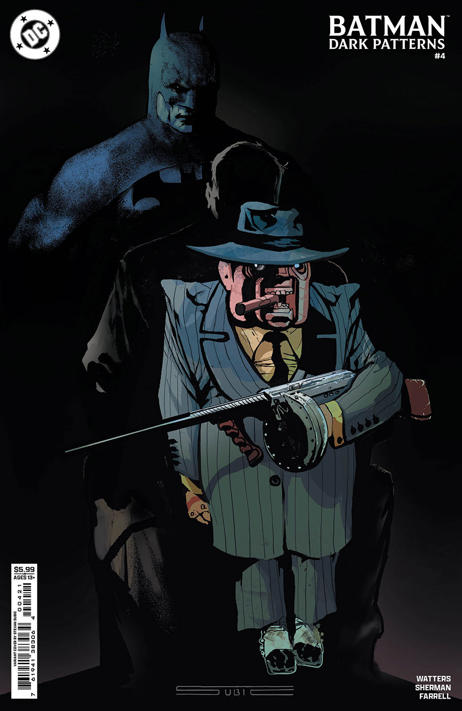 Batman Dark Patterns #4 Cover B Variant Stevan Subic Card Stock Cover