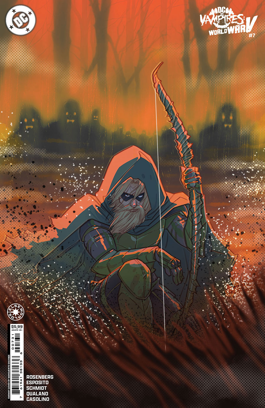 DC vs Vampires World War V #7 Cover C Variant Marguerite Sauvage Card Stock Cover