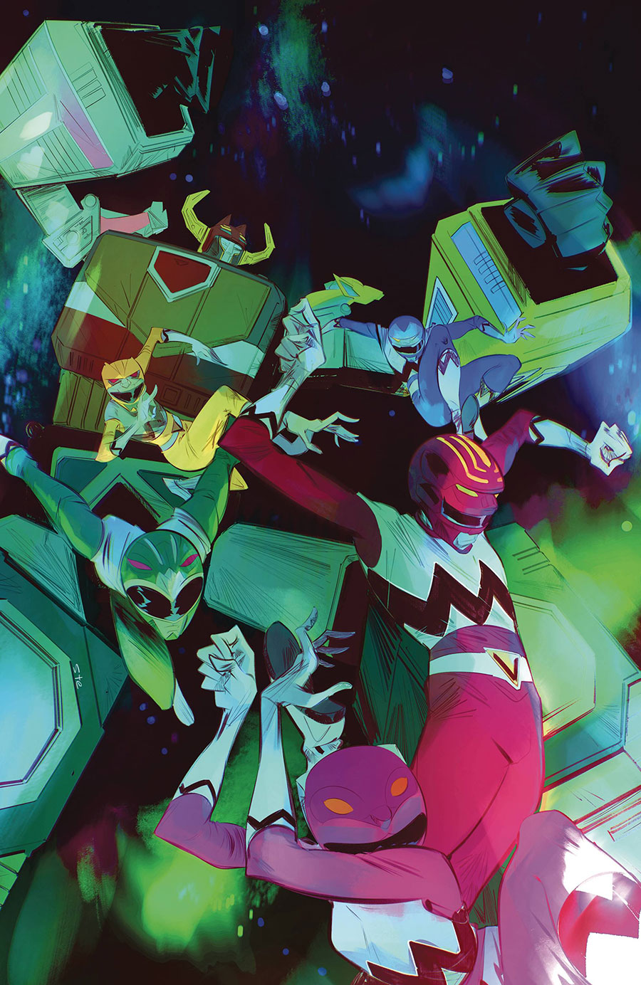 Power Rangers Prime #5 Cover E Incentive Stefano Simeone Virgin Cover