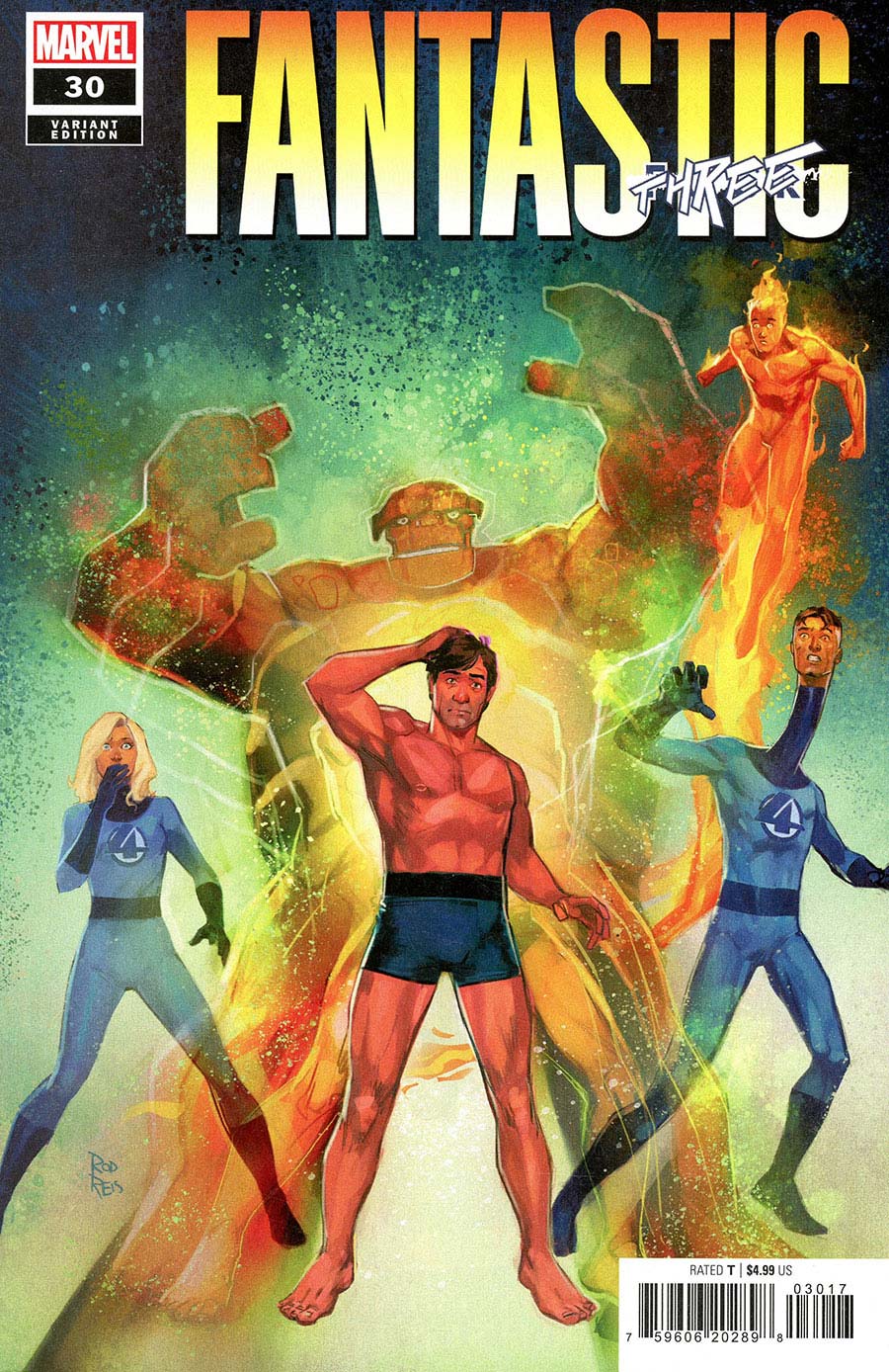 Fantastic Four Vol 7 #30 Cover G Incentive Rod Reis Variant Cover (One World Under Doom Tie-In)