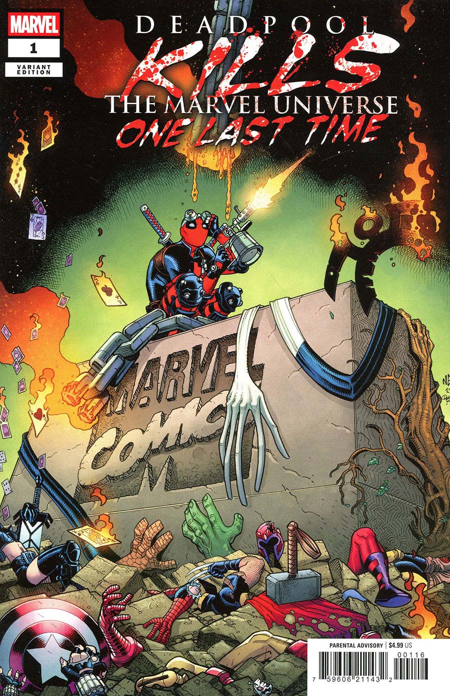 Deadpool Kills The Marvel Universe One Last Time #1 Cover G Incentive Nick Bradshaw Variant Cover